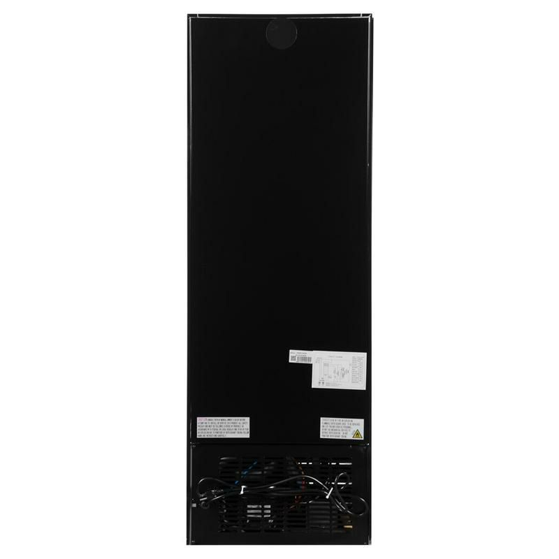 冷蔵庫244Lガラスドア棚4段LED照明ブラック黒AvantcoGDC-10-HC215/8"BlackSwingGlassDoorMerchandiserRefrigeratorwithLEDLighting家電