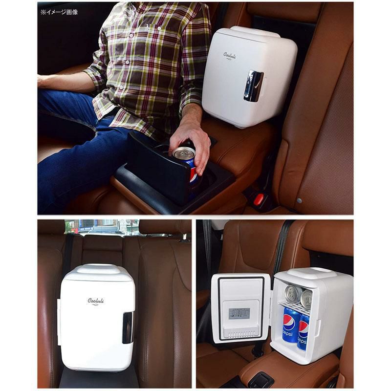 ミニ保冷庫保温4L6缶USB車載可化粧品CooluliMiniFridgeElectricCoolerandWarmer(4Liter/6Can):AC/DCPortableThermoelectricSystemw/ExclusiveOntheGoUSBPowerBankOption家電