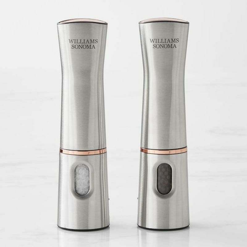 Cuisinart Rechargeable Electric Salt & Pepper Mill Set in Brushed Stainless  Steel SP-4 | Newest Model