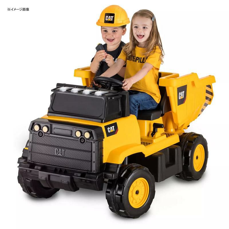 乗用玩具CATダンプカートラック子供向け電気自動車KidTrax12VCATDumptruckPoweredRideOn-Yellow【代引不可】