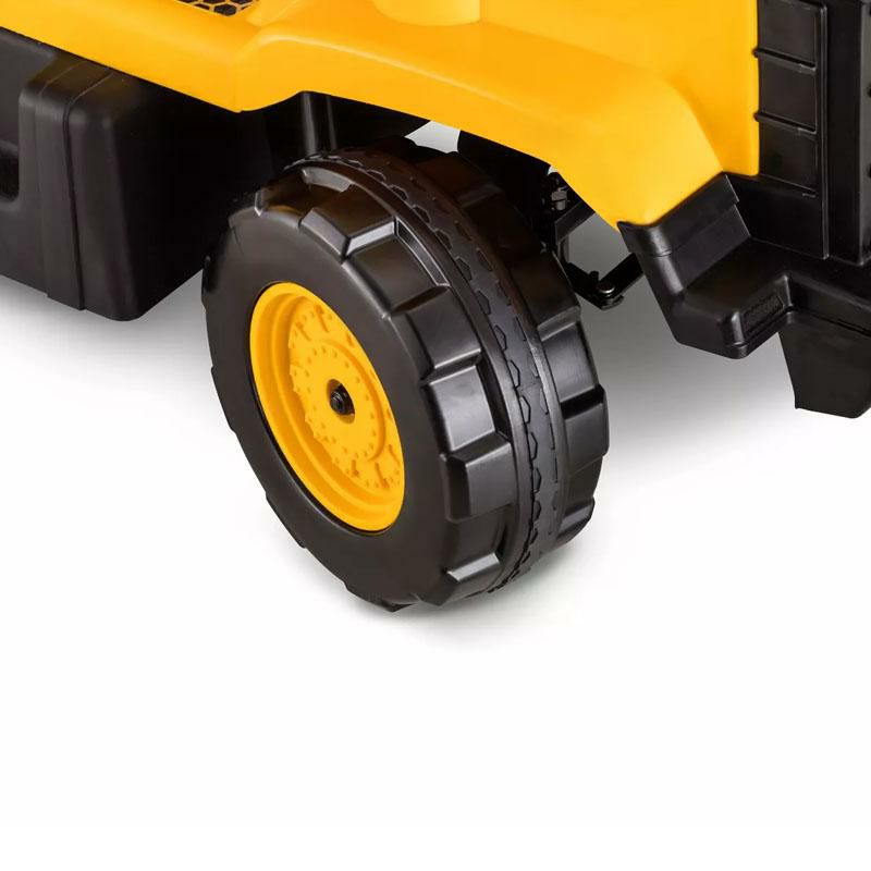 乗用玩具CATダンプカートラック子供向け電気自動車KidTrax12VCATDumptruckPoweredRideOn-Yellow【代引不可】