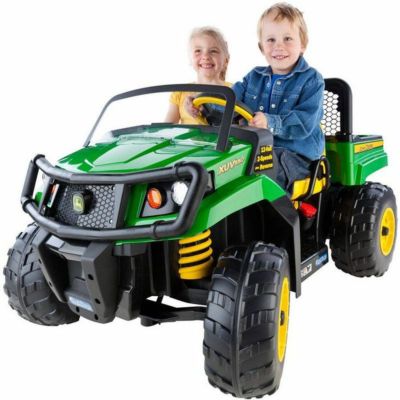 【組立要】ペグペレゴ ジョンディア 子供用二人乗り電気自動車 ゲイター XUV 対象年齢3～8才 電動カー JOHN DEERE GATOR XUV