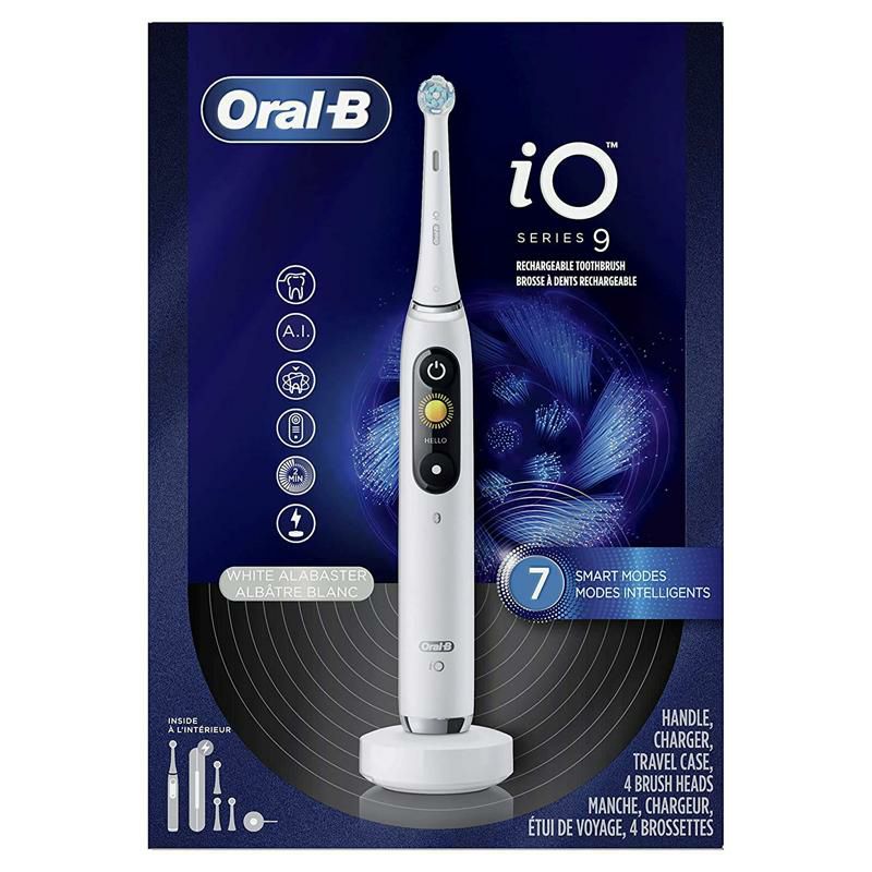 オーラルBiO9電動歯ブラシOral-BiOSeries9ElectricToothbrushWith4BrushHeads,WhiteAlabaster家電