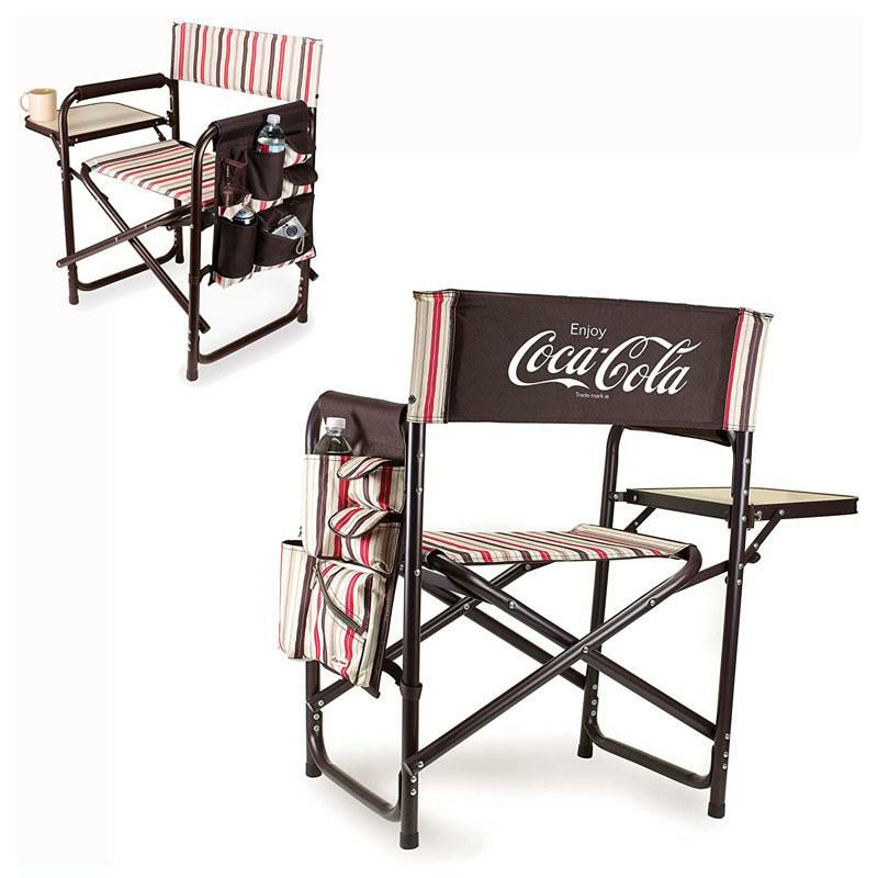 コカ・コーラ折りたたみチェア椅子キャンプアウトドアPicnicTimeCoca-ColaPortableFoldingSportsChair,Moka