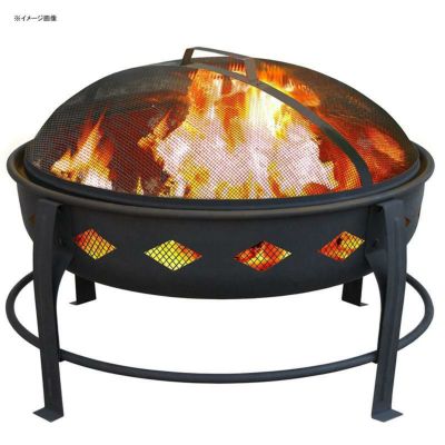 ファイヤーピット キャンプ 直径66cm たき火台 焚火 ランドマン アメリカ Landmann USA 21860 Bromley Fire Pit, Black