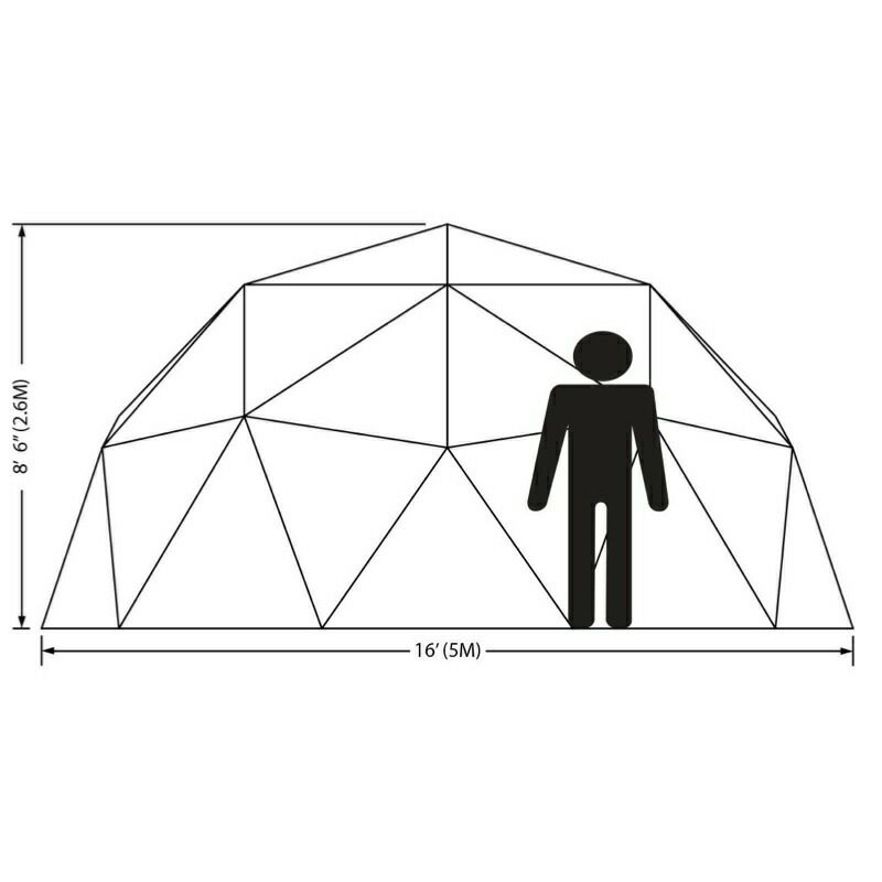 ドームテント直径5mドア付ミルキーウェイMilkyWayGeodesicDome(16ft)