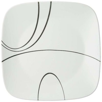 スクエア ディナープレート 皿 6枚セット コレール シンプルライン Corelle Square Simple Lines 10-1/2-Inch Plate Set (6-Piece)
