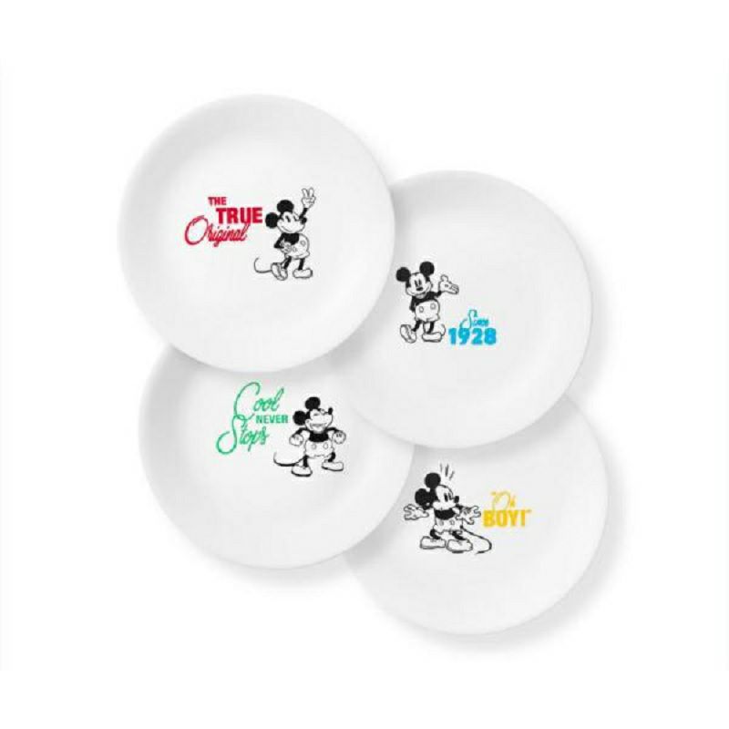 ディズニーミッキーマウスプレート皿直径22cm8枚セットコレールCorelleDisneyMickeyMouse-TheTrueOriginal8.5"SaladLunchPlates,8Pack(DisneyMickeyMouse-TheTrueOriginal)