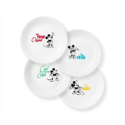 Corelle 6.75 in. Mickey Mouse - The True Original Appetizer Plates