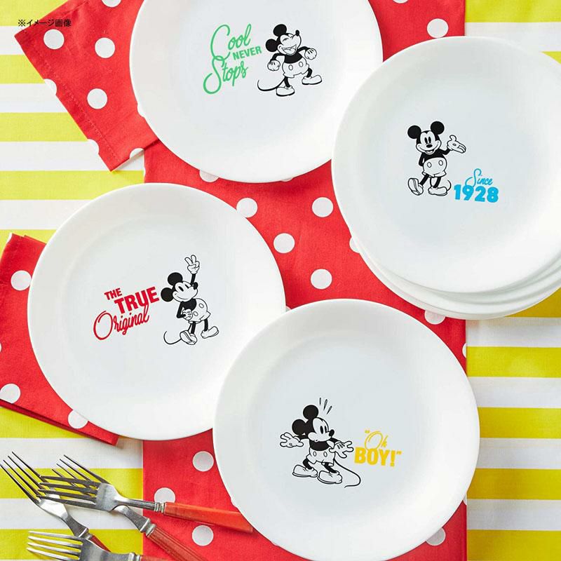 ディズニーミッキーマウスプレート皿直径22cm8枚セットコレールCorelleDisneyMickeyMouse-TheTrueOriginal8.5"SaladLunchPlates,8Pack(DisneyMickeyMouse-TheTrueOriginal)