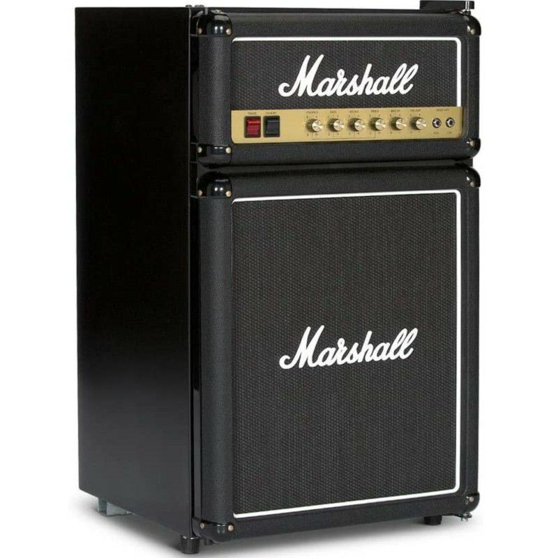 冷蔵庫 マーシャル アンプ型 スピーカー型 コンパクト Marshall Cubic-Foot Bar Fridge with Freezer,  Black 家電 | アルファエスパス