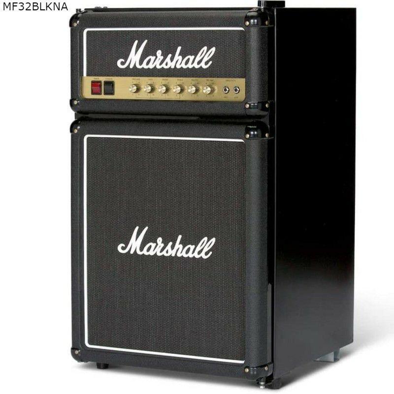 冷蔵庫 マーシャル アンプ型 スピーカー型 コンパクト Marshall Cubic-Foot Bar Fridge with Freezer,  Black 家電 | アルファエスパス