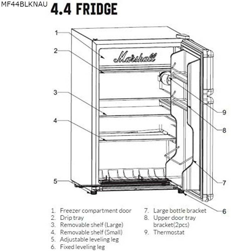 冷蔵庫マーシャルアンプ型コンパクトMarshallCompactRefrigerator家電【代引不可】