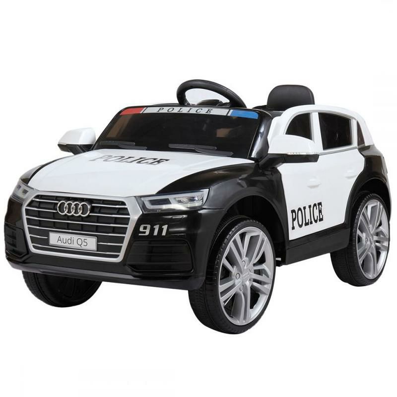 乗用玩具アウディパトカー子供向け電気自動車AudiQ5LicensedElectric12VKidsRide-OnPoliceCar家電【代引不可】