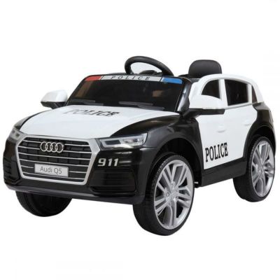 乗用玩具 アウディ パトカー 子供向け 電気自動車 リモートコントロール付き Tobbi Kids Police Car Ride on Vehicle Toys Licensed Audi Q5 Electric Car w/ 2.4Ghz Remoto Control, MP3, USB, LED Lights【代引不