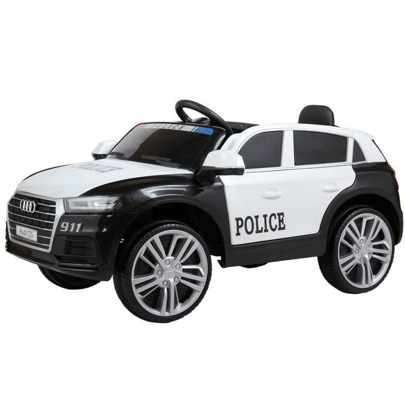 乗用玩具アウディパトカー子供向け電気自動車AudiQ5LicensedElectric12VKidsRide-OnPoliceCar家電【代引不可】