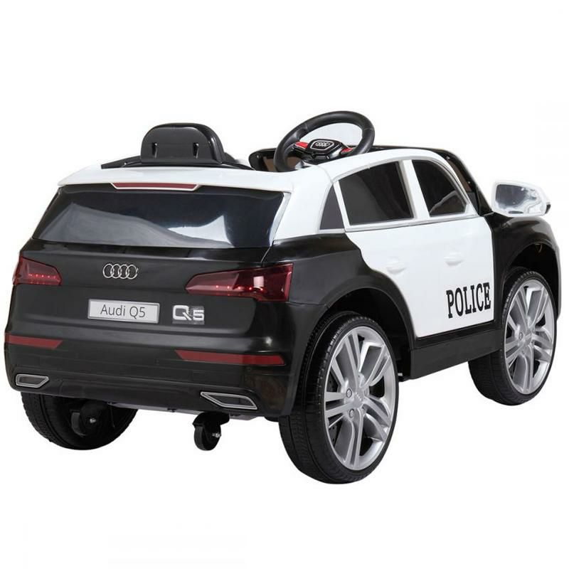 乗用玩具アウディパトカー子供向け電気自動車AudiQ5LicensedElectric12VKidsRide-OnPoliceCar家電【代引不可】