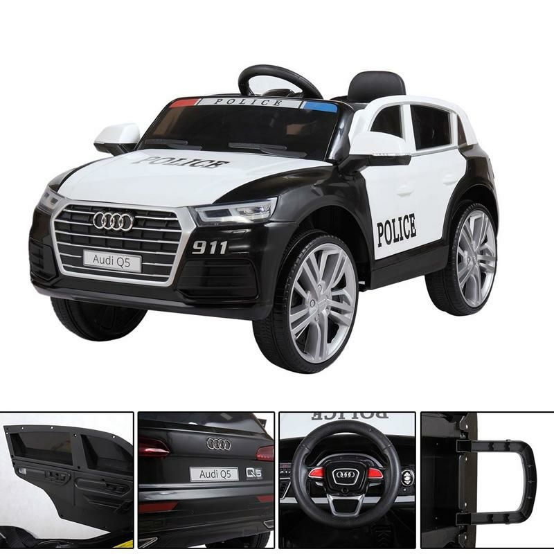 乗用玩具アウディパトカー子供向け電気自動車AudiQ5LicensedElectric12VKidsRide-OnPoliceCar家電【代引不可】