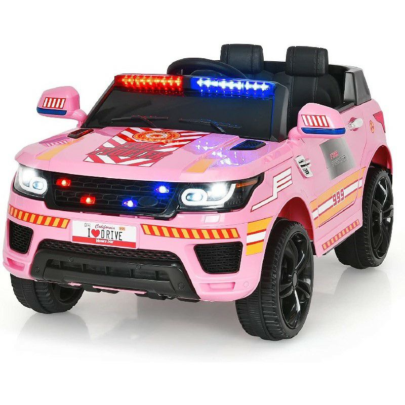 乗用玩具パトカー子供向け電気自動車KidsElectricRideOnPoliceCarwithLightsandSirens家電【代引不可】