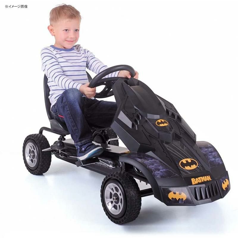 乗用玩具バットマンペダルゴーカート54kgまでHauckBatmobilePedalGoKart,SuperheroRide-OnBatmanVehicle,Kids4andOlder,Peddle&PatroltheStreetsofGothamjustlikeBatman,Race-StyledPedals&RubberWheels