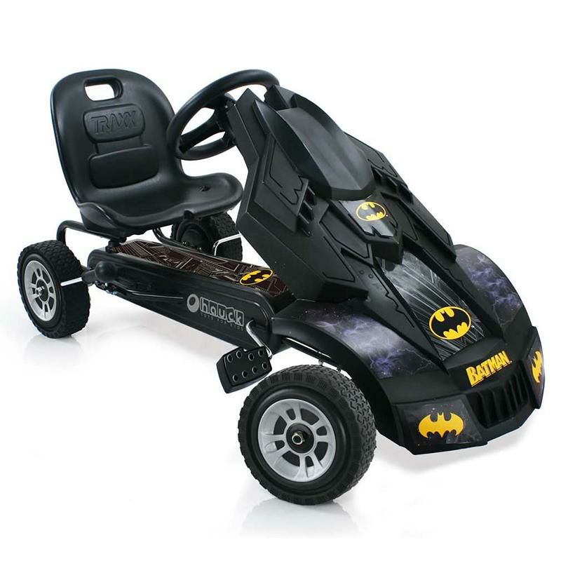 乗用玩具バットマンペダルゴーカート54kgまでHauckBatmobilePedalGoKart,SuperheroRide-OnBatmanVehicle,Kids4andOlder,Peddle&PatroltheStreetsofGothamjustlikeBatman,Race-StyledPedals&RubberWheels