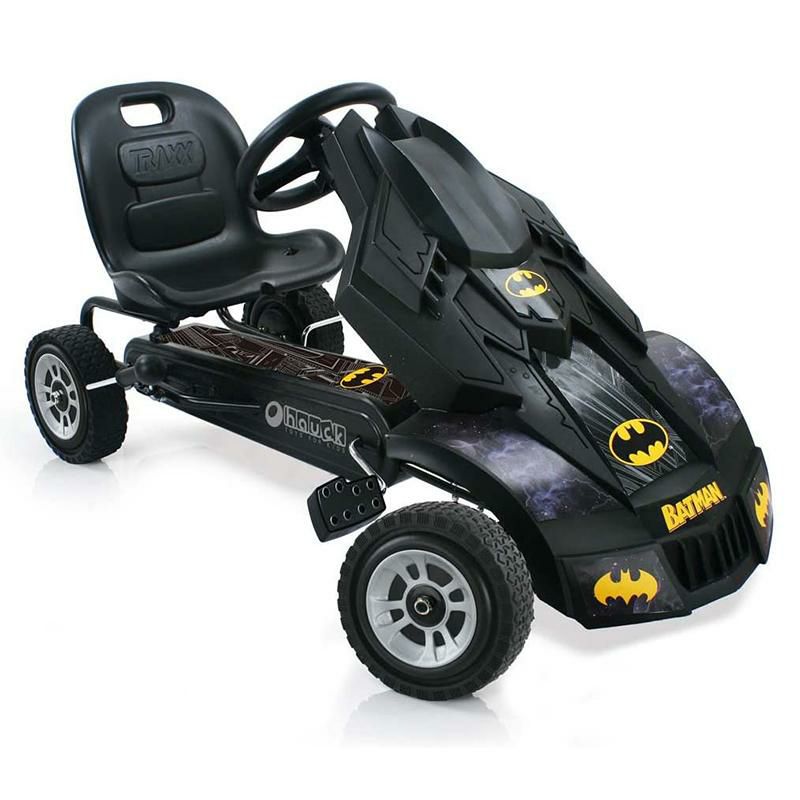 乗用玩具バットマンペダルゴーカート54kgまでHauckBatmobilePedalGoKart,SuperheroRide-OnBatmanVehicle,Kids4andOlder,Peddle&PatroltheStreetsofGothamjustlikeBatman,Race-StyledPedals&RubberWheels