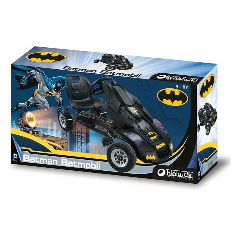 乗用玩具バットマンペダルゴーカート54kgまでHauckBatmobilePedalGoKart,SuperheroRide-OnBatmanVehicle,Kids4andOlder,Peddle&PatroltheStreetsofGothamjustlikeBatman,Race-StyledPedals&RubberWheels