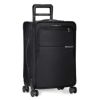 キャリーバッグスペース拡張機能TSAブラック黒Briggs&RileyBaseline-SoftsideCXExpandableCarry-OnSpinnerLuggage,Black,22-Inch