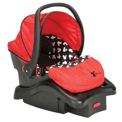 ディズニーミッキーカーシートベビーチャイルド新生児こども1.8kgから10kgまでDisneyLight'nComfyLuxeInfantCarSeat,MickeySilhouette