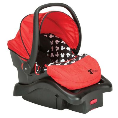 ディズニー ミッキー カーシート ベビー チャイルド 新生児 こども 1.8kgから 10kgまで Disney Light 'n Comfy Luxe Infant Car Seat, Mickey Silhouette