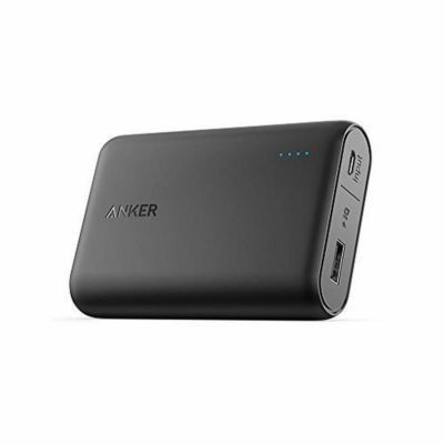 小型軽量 ポータブル充電器 ハイスピード パワーバンク Anker PowerCore 10000, One of the Smallest and Lightest 10000mAh External Batteries, Ultra-Compact, High-speed Charging Technology Power Bank