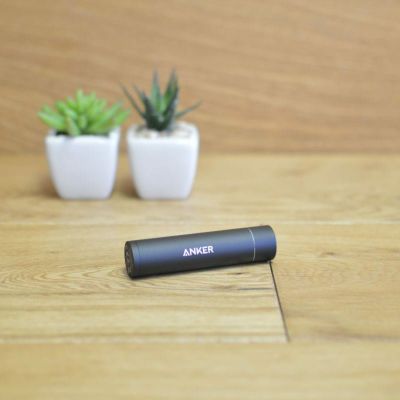 ポータブル充電器 リップスティックサイズ パワーバンク チャージャー Anker PowerCore+ mini, 3350mAh Lipstick-Sized Portable Charger (Premium Aluminum Power Bank)