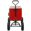 ワゴン型クーラーボックス70缶キャリーレッド赤Clevr80QuartWagonCoolerRollingPartyIceChest,Red,w/LongHandleand10