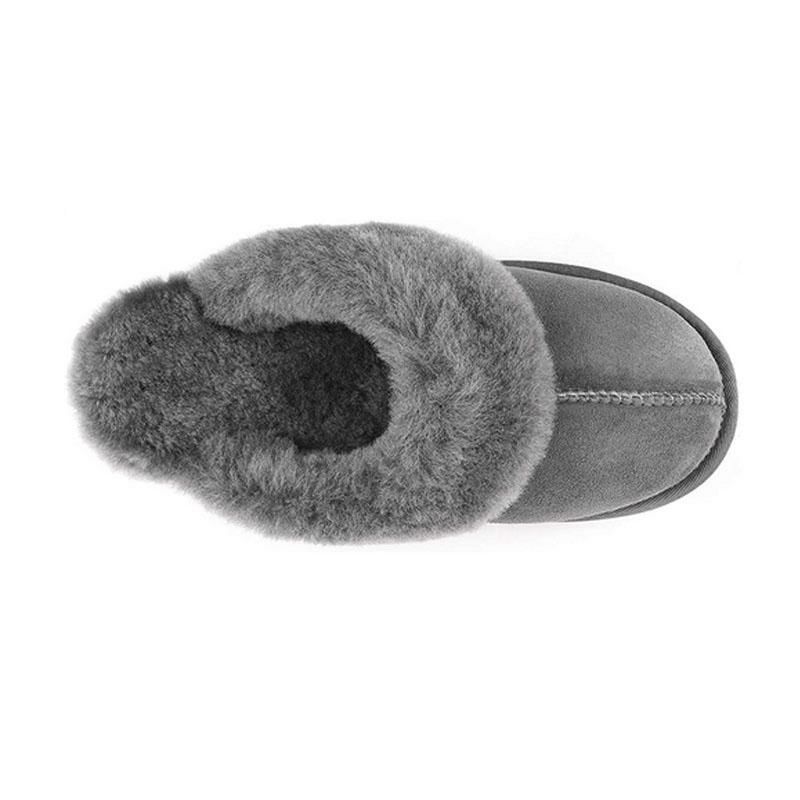 スリッパシープスキン女性向け耐水あったかふわふわWaySoftGenuineAustralianSheepskinWomenSlippers,Water-ResistantWarmandFluffyOutdoorHouseSlippersforWomen