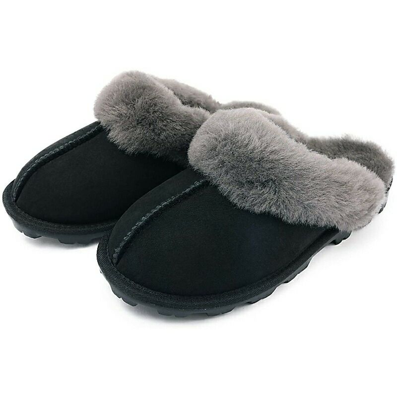 スリッパシープスキンオーストラリア製の羊女性耐水あったかふわふわWaySoftGenuineAustralianSheepskinWomenSlippers,Water-ResistantWarmandFluffyOutdoorHouseSlippersforWomen