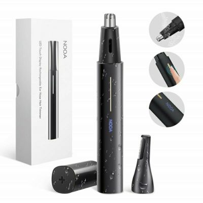 痛くない 充電式 電動鼻毛カッター シェーバー 水洗い可 静か USB充電 旅行 Lithium Ear and Nose Hair Trimmer Clipper for Men & Women, USB Rechargeable Professional Eyebrow Trimmer, Smart Cleaning System W