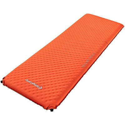 携帯 マットレス 膨らむ スリーピングパッド ポータブル 軽量 コンパクト 持ち運び マット キャンプ KingCamp Deluxe Series Thick Self Inflating Camping Sleeping Pad Foam Mat Mattress, Single and Double 4 Si