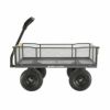 ガーデンワゴン360kgまでスチールメッシュサイド取り外し可レッド赤ゴリラカートGorillaCartsGOR800-COMSteelUtilityCartwithRemovableSides,800-lbs.Capacity,Red
