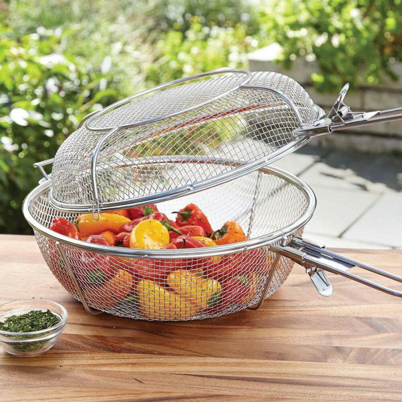 ステンレスメッシュグリルバスケットSTAINLESSSTEEL3IN1CHEFBASKET