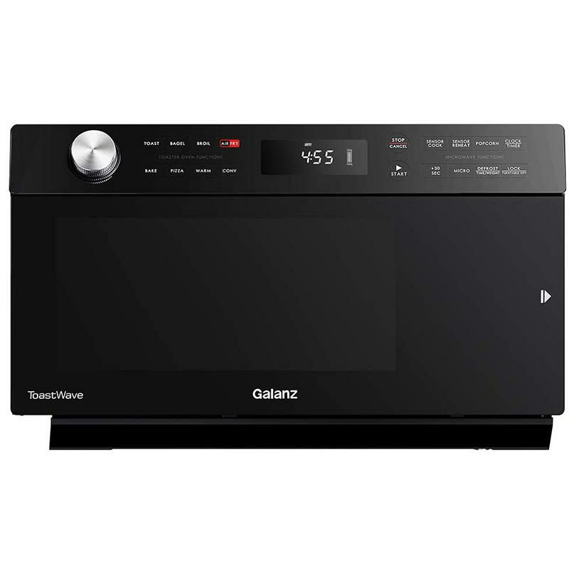 コンベクションオーブン電子レンジノンフライヤーGalanzGTWHG12BKSA104-in-1ToastWavewithTotalFry360,Black家電