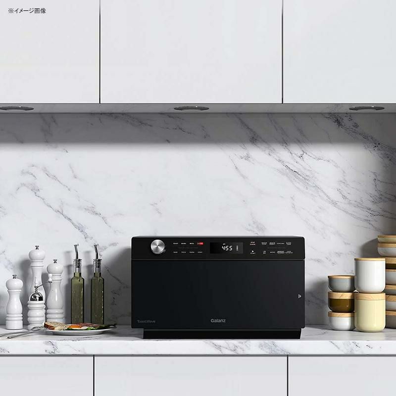 コンベクションオーブン電子レンジノンフライヤーGalanzGTWHG12BKSA104-in-1ToastWavewithTotalFry360,Black家電