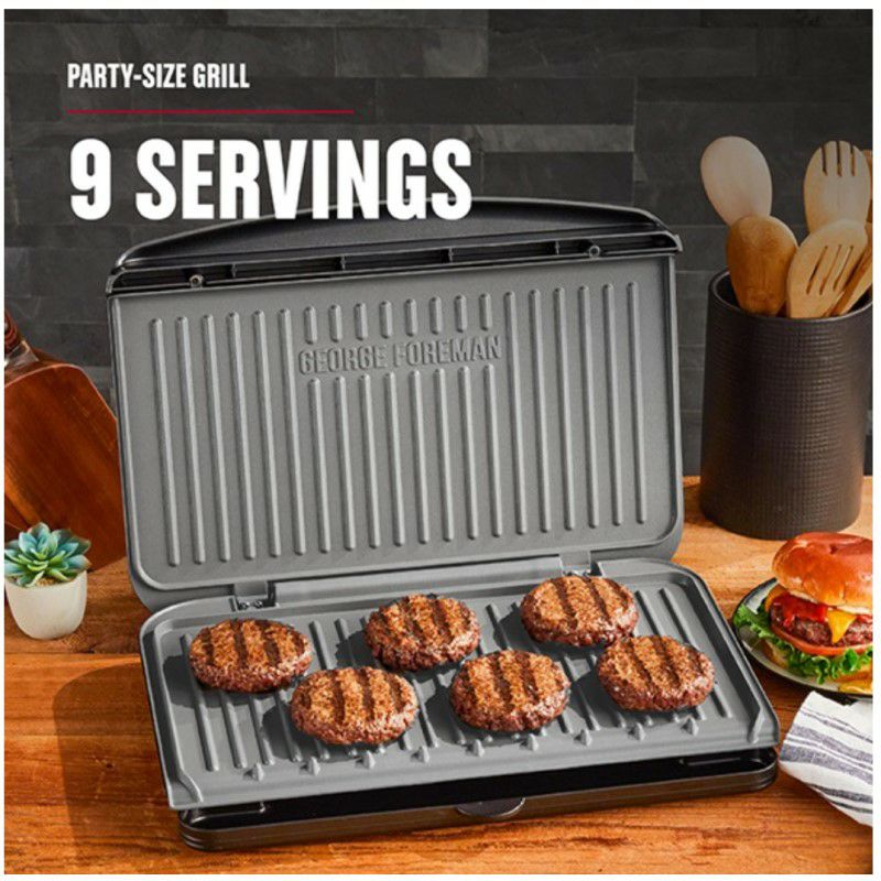 電気グリルコンパクトPFOAフリージョージフォアマンGeorgeForeman9-ServingElectricGrillGRS120GT家電