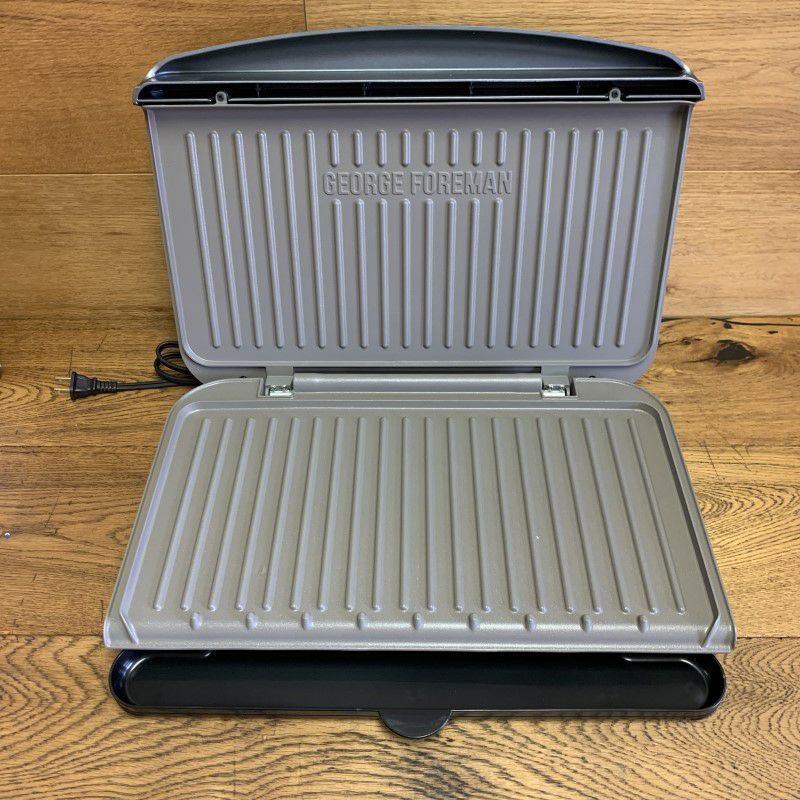 電気グリルコンパクトPFOAフリージョージフォアマンGeorgeForeman9-ServingElectricGrillGRS120GT家電