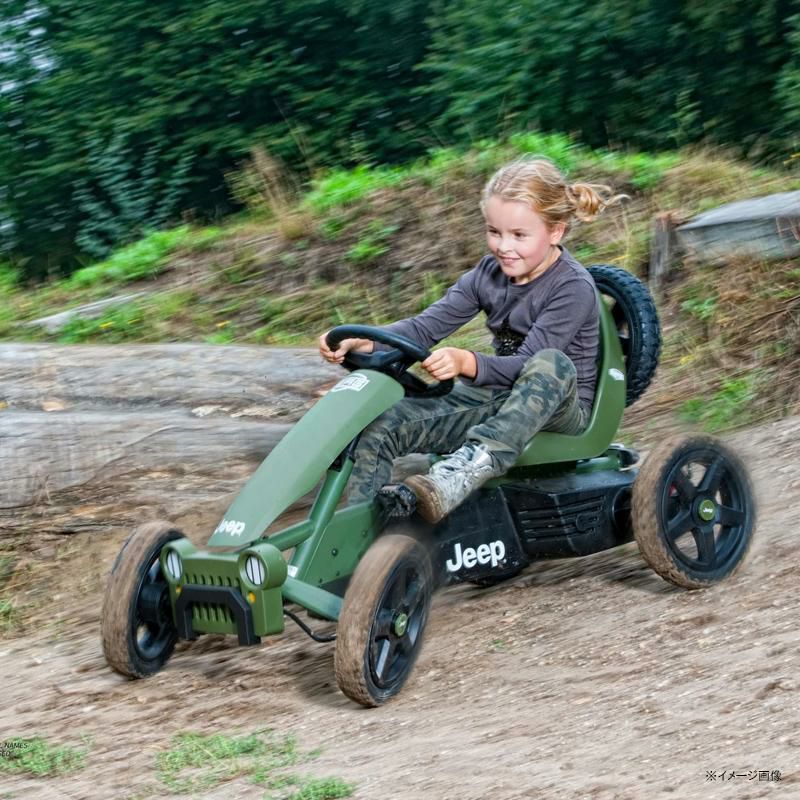 乗用玩具ジープアドベンチャーペダルゴーカート60kgまで乗り物車BERGRallyJeepAdventurePedalGo-Kart