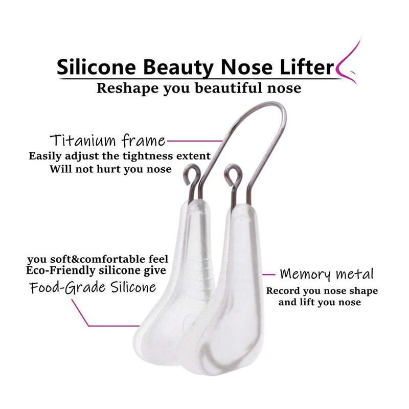 きれいな鼻にノーズシェイパーリフタークリップ高い鼻プチ整形LenlorryNoseShaperLifterClipNoseBeautyUpLiftingSoftSafetySiliconeRhinoplastyNoseBridgeStraightenerCorrectorSlimmingDeviceforWideCrookedNoseWomenMenGirlsLadies