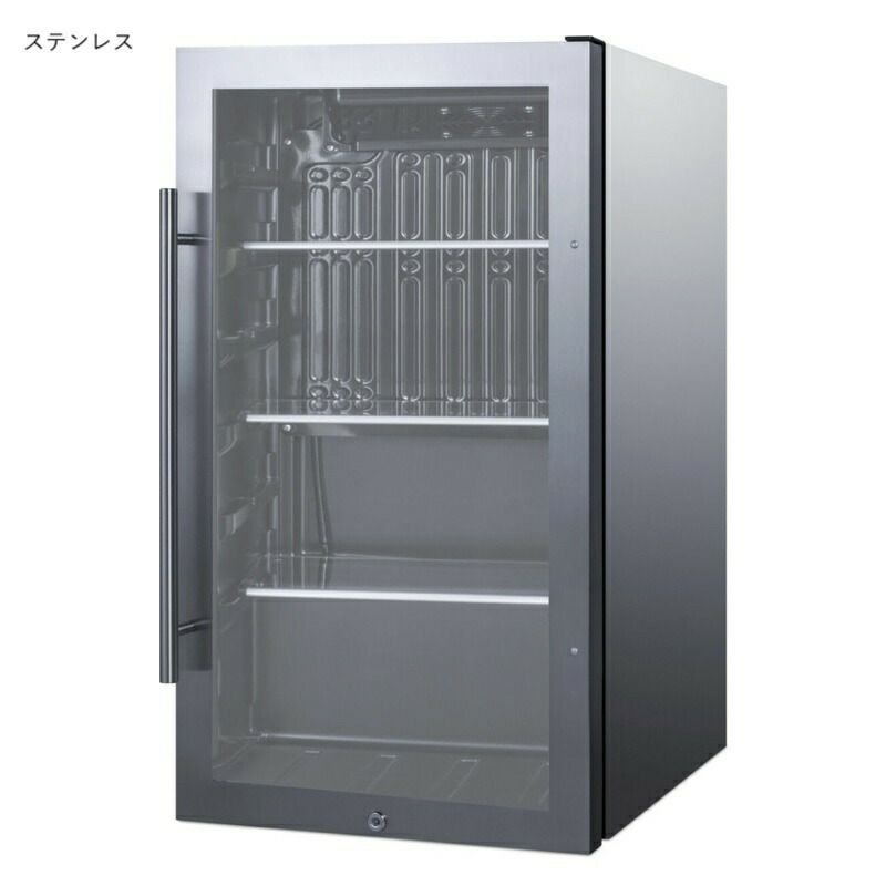 サミットアンダーカウンタービルトイン室内屋外冷蔵庫幅48cm88LSummit19"Built-InIndoorOutdoorBeverageCenter,3.13cu.ft.SPR488BOS/SPR488BOSCSS