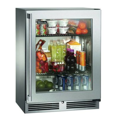 家庭用 冷蔵庫 88L アンダーカウンター 奥行46cm ステンレス ガラスドア パーリック Perlick HH24RS-4 18