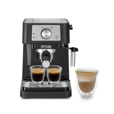 デロンギ レトロ エスプレッソマシン カプチーノメーカー コーヒー De'Longhi Stilosa Manual Espresso  Machine, Latte & Cappuccino Maker, 15 Bar Pump Pressure + Manual Milk  Frother Steam Wand, EC260BK 家電 | アルファエスパス