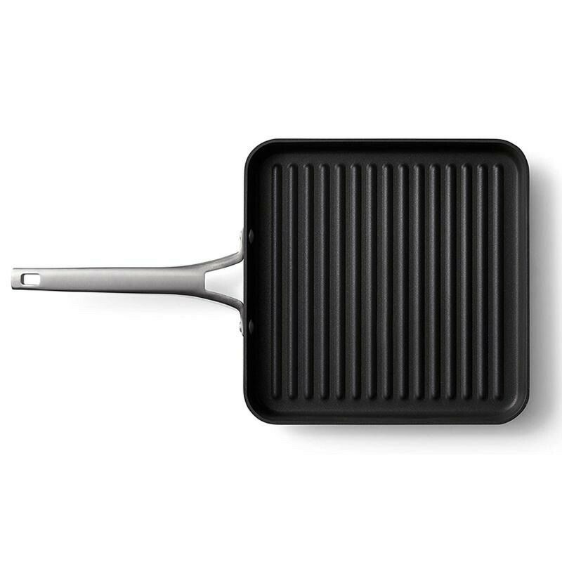 スクエアフライパン28cm四角グリルカルファロンプレミアハードアルマイトCalphalonPremierHard-AnodizedNonstick11-InchSquareGrillPan