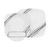コレール食器セット16点ディナーウェアシンプルスケッチCorelleSimpleSketch16PieceDinnerwareSet,Servicefor4